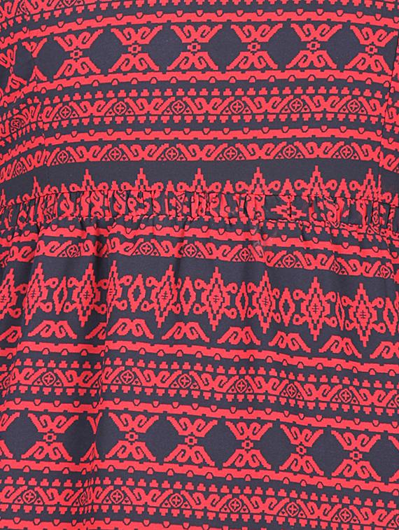 red printed sheath dress - 15123835 - Zoom Image - 4