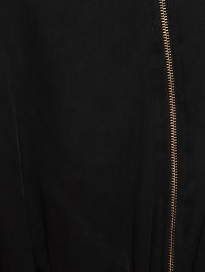 black solid blouson dress - 15123858 - Standard Image - 4