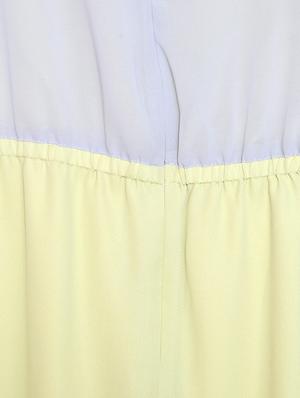 yellow solid blouson dress - 15123871 - Standard Image - 4