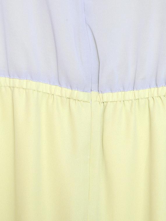 yellow solid blouson dress - 15123871 - Zoom Image - 4