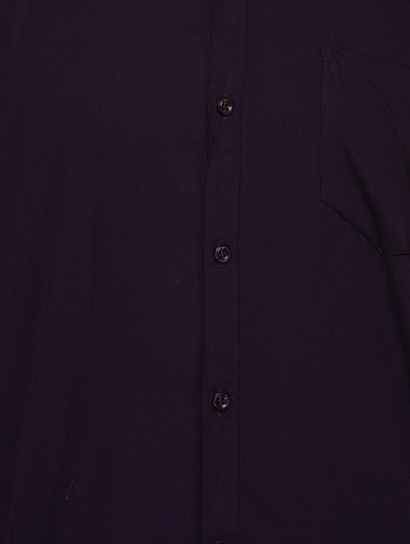 purple cotton casual shirt - 15127260 - Zoom Image - 4