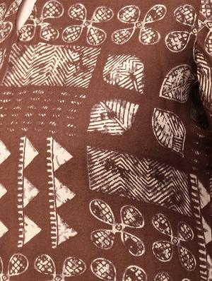Brown Rayon Printed Straight Kurta With Palazzo - 15129056 - Standard Image - 4