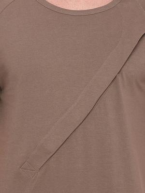 brown cotton t-shirt - 15134950 - Standard Image - 4
