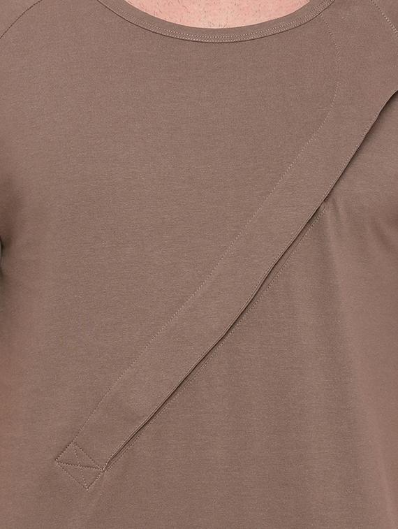 brown cotton t-shirt - 15134950 - Zoom Image - 4