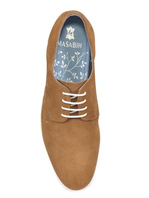 tan suede lace-up derby - 15135984 - Standard Image - 4