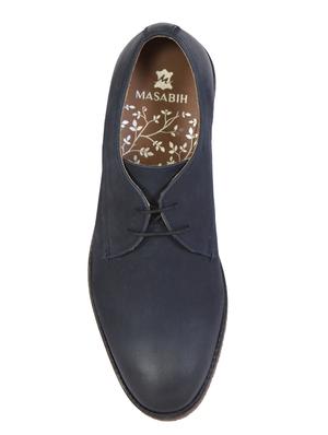 navy leather lace-up derby - 15135996 - Standard Image - 4