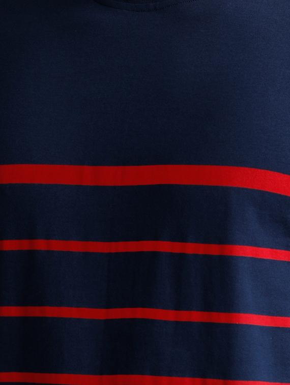 navy blue cotton t-shirt - 15136129 - Zoom Image - 4