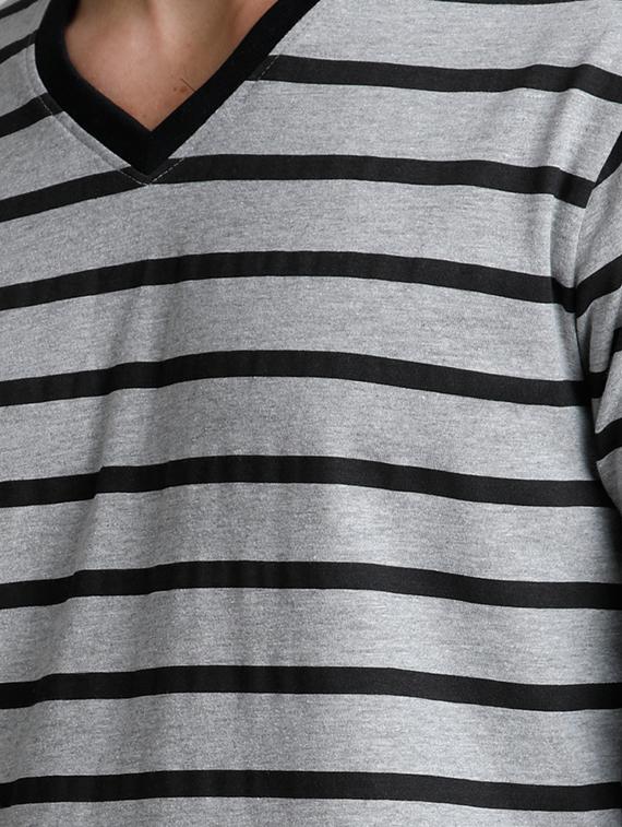 grey striped t-shirt - 15136184 - Zoom Image - 4