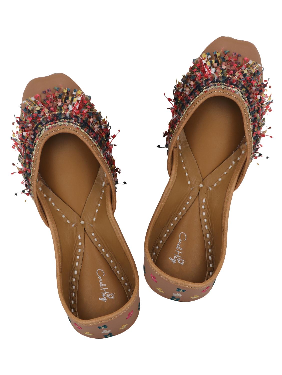 tan slip on jutis - 15136687 - Zoom Image - 4