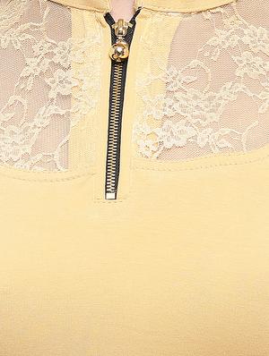 beige cotton solid blouse - 15138387 - Standard Image - 4