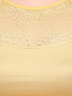 gold cotton solid blouse - 15138397 - Standard Image - 4
