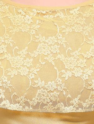 gold cotton solid blouse - 15138398 - Standard Image - 4