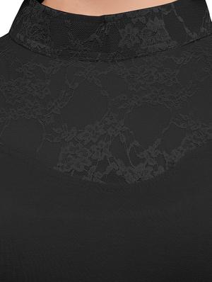 black cotton solid blouse - 15138399 - Standard Image - 4