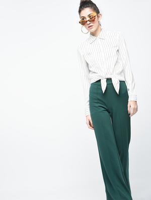 white crepe regular shirt - 15139449 - Standard Image - 4