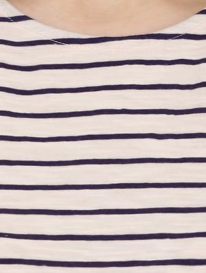 pink striped cotton tee - 15140513 - Standard Image - 4