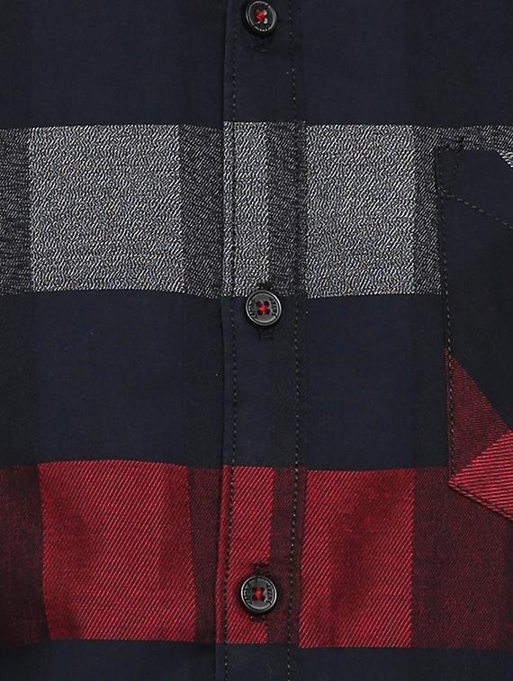 black cotton casual shirt - 15141521 - Zoom Image - 4