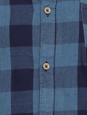 blue cotton casual shirt - 15141528 - Standard Image - 4