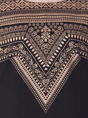black rayon layered kurta - 15142602 - Standard Image - 4