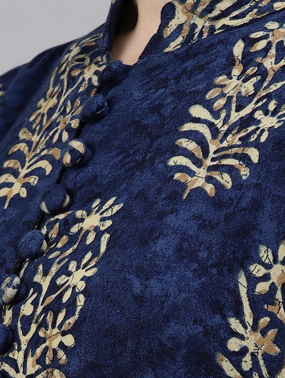 printed flared kurta - 15143394 - Zoom Image - 4
