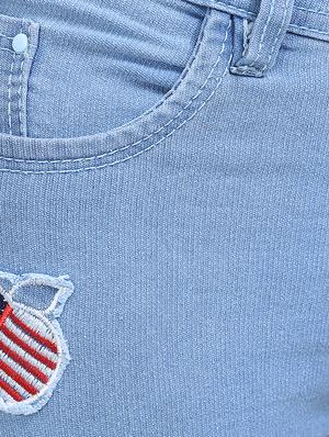light blue distressed denim jeans - 15144542 - Standard Image - 4