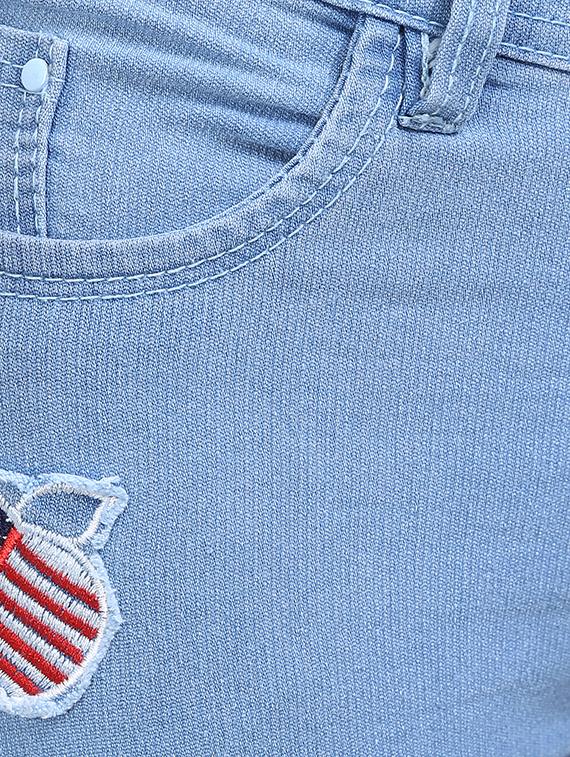 light blue distressed denim jeans - 15144542 - Zoom Image - 4