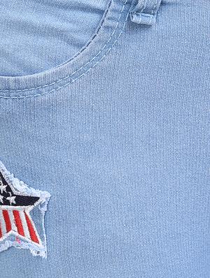 light blue distressed denim jeans - 15144545 - Standard Image - 4