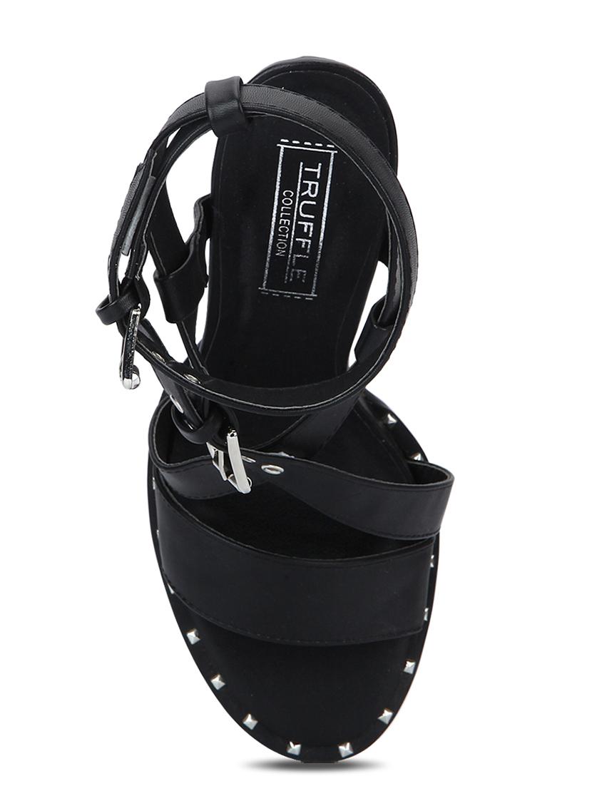 black patent leather ankle strap sandals - 15144724 - Zoom Image - 4