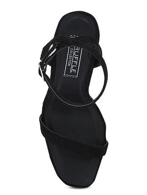 black patent leather ankle strap sandals - 15144730 - Standard Image - 4