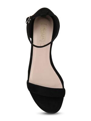 black patent leather ankle strap sandals - 15144739 - Standard Image - 4