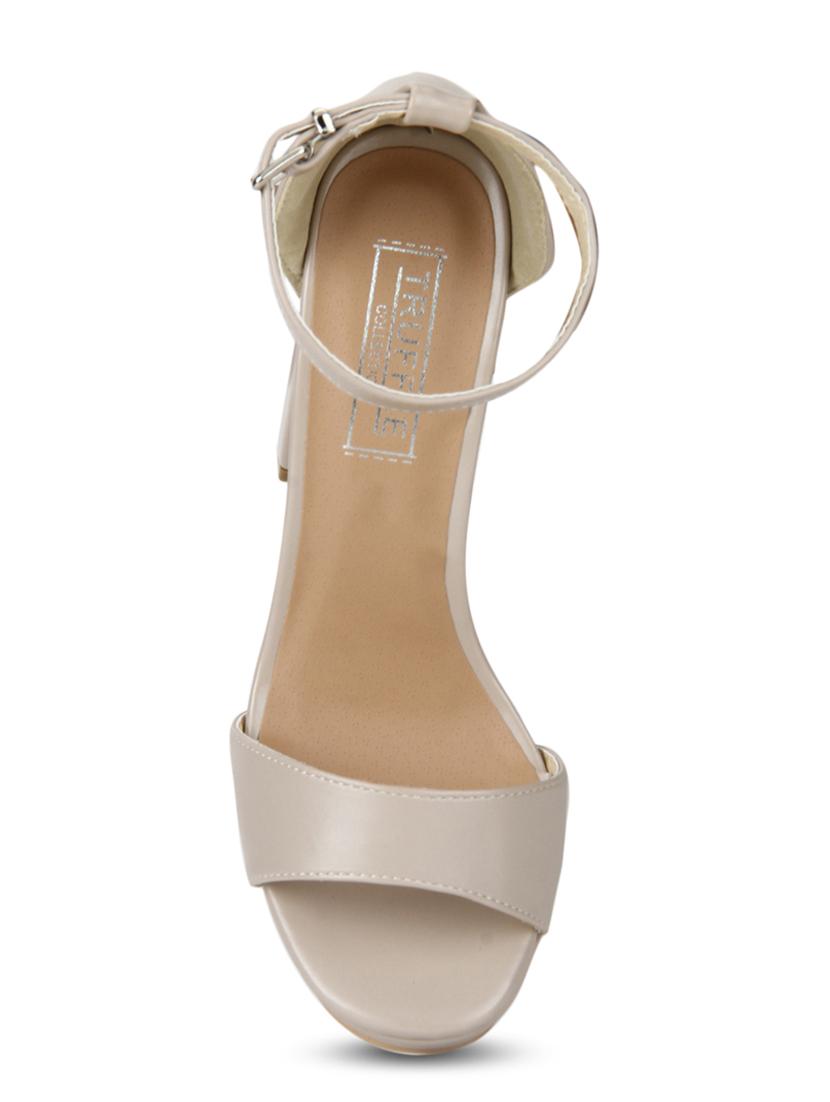 nude patent leather ankle strap sandals - 15144750 - Zoom Image - 4