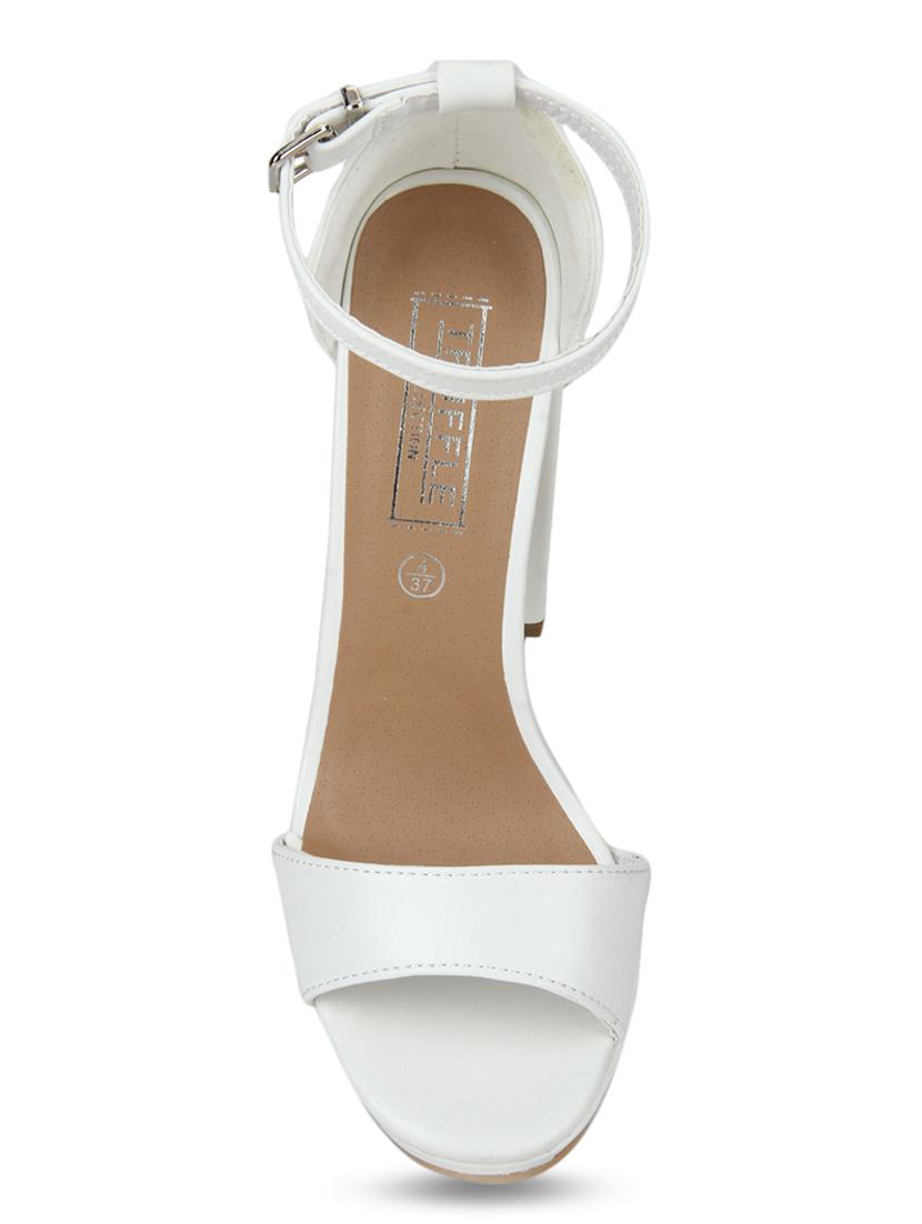 white patent leather ankle strap sandals - 15144752 - Zoom Image - 4