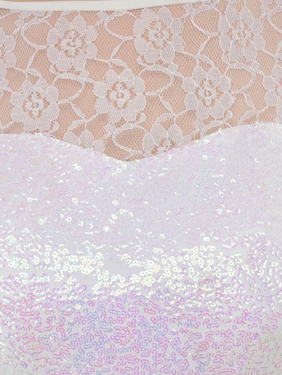 floral laced sequins maxi dress - 15145951 - Zoom Image - 4