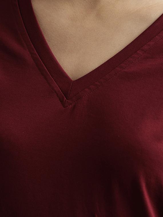 cap sleeved knitted tee - 15146698 - Zoom Image - 4