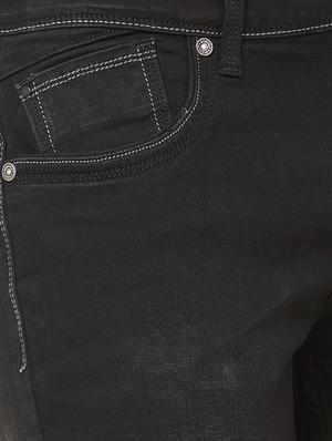 black cotton plain jeans - 15150477 - Standard Image - 4