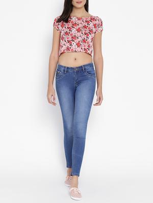 blue stone wash denim jeans - 15152919 - Standard Image - 4