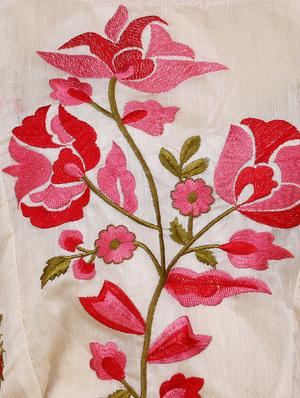 embroidered a-line gown - 15154612 - Standard Image - 4