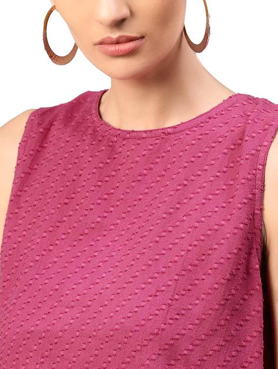 gathered hem key hole back top - 15155462 - Zoom Image - 4
