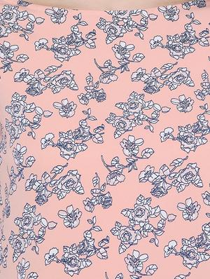 pink crepe printed tunic - 15156087 - Standard Image - 4