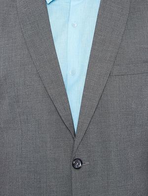 grey poly wool formal blazer - 15162090 - Standard Image - 4