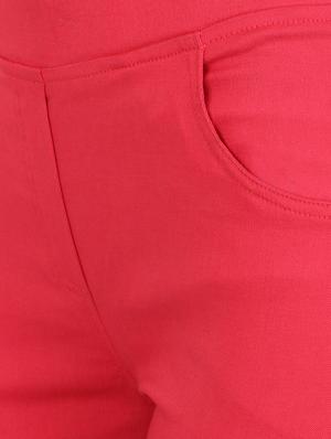 red cotton jeggings - 15162454 - Standard Image - 4