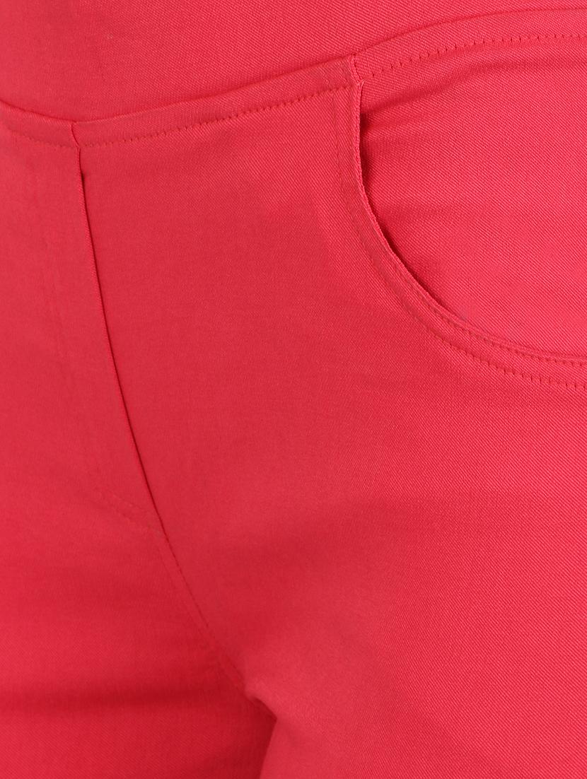 red cotton jeggings - 15162454 - Zoom Image - 4