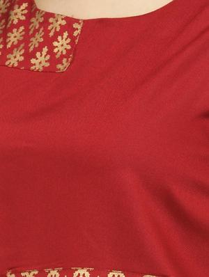 red viscose blouse - 15162931 - Standard Image - 4