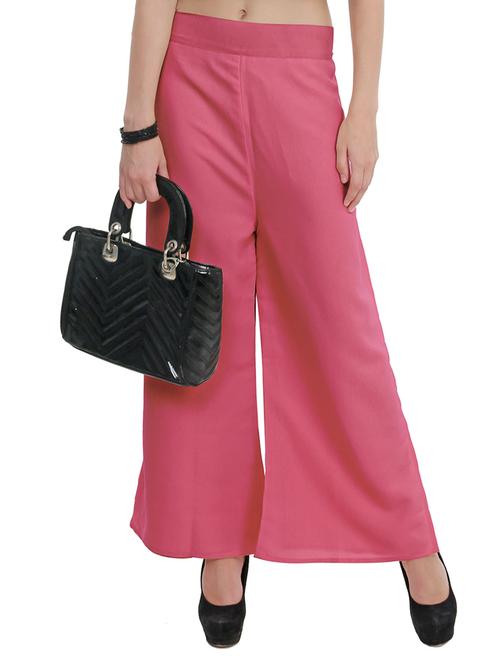 side slit flared palazzo - 15165435 - Standard Image - 1