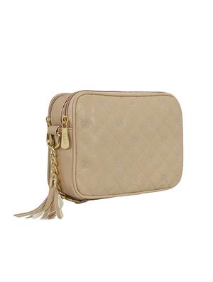 cream leatherette regular sling bag - 15166535 - Standard Image - 4