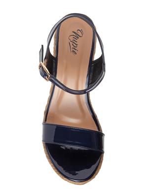blue ankle strap wedge - 15168163 - Standard Image - 4