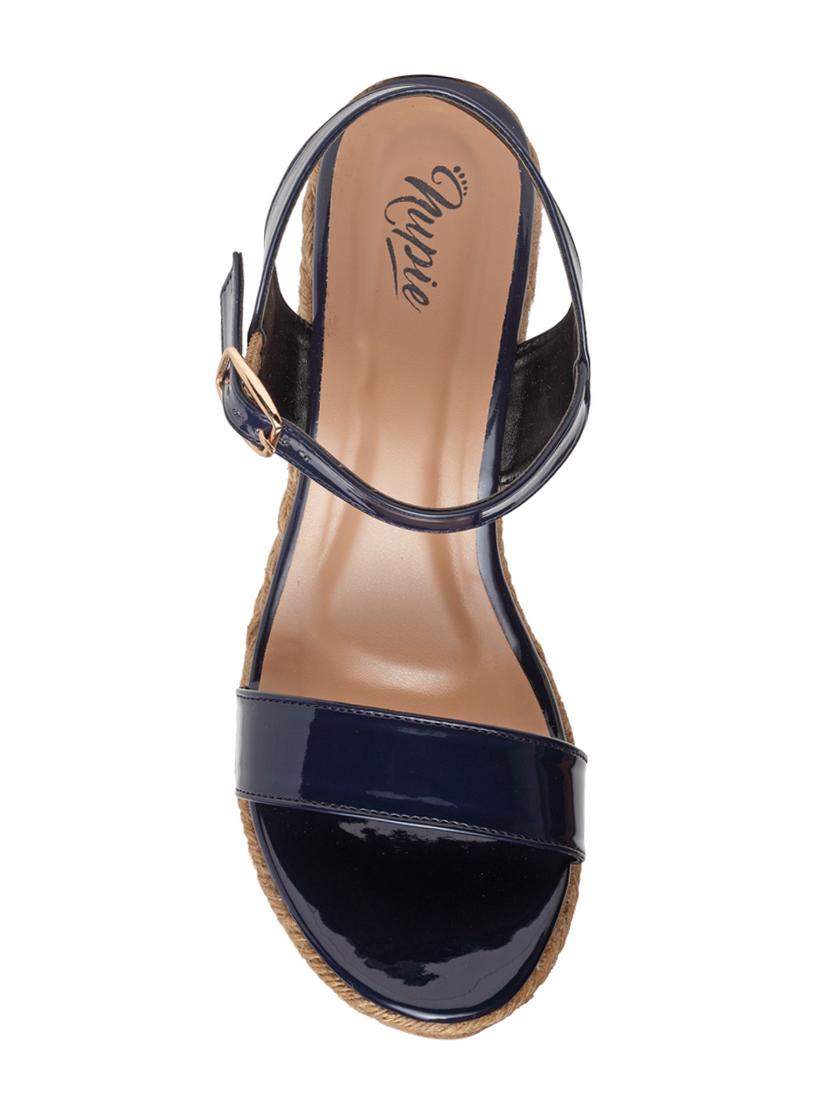 blue ankle strap wedge - 15168163 - Zoom Image - 4