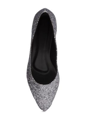 grey faux leather slip on ballerina - 15168174 - Standard Image - 4