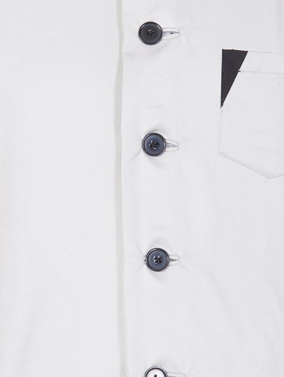 grey cotton nehru jacket - 15168672 - Zoom Image - 4
