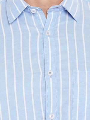 blue cotton casual shirt - 15168946 - Standard Image - 4