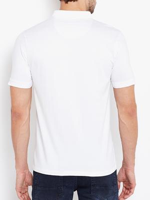 white cotton front print t-shirt - 15169206 - Standard Image - 4
